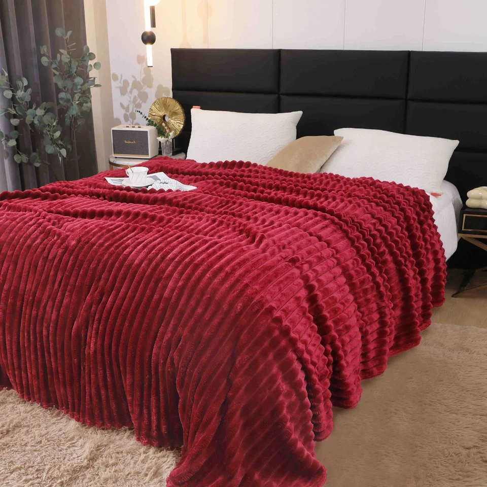 Pătură Pufoasă Cocolino 200 × 230 cm,Bordo