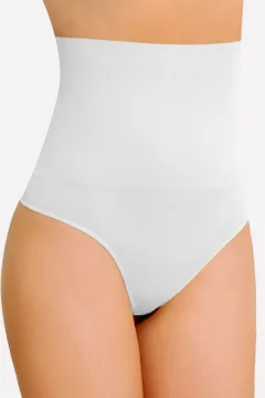 Corset Modelator Damă cu Tanga,Alb