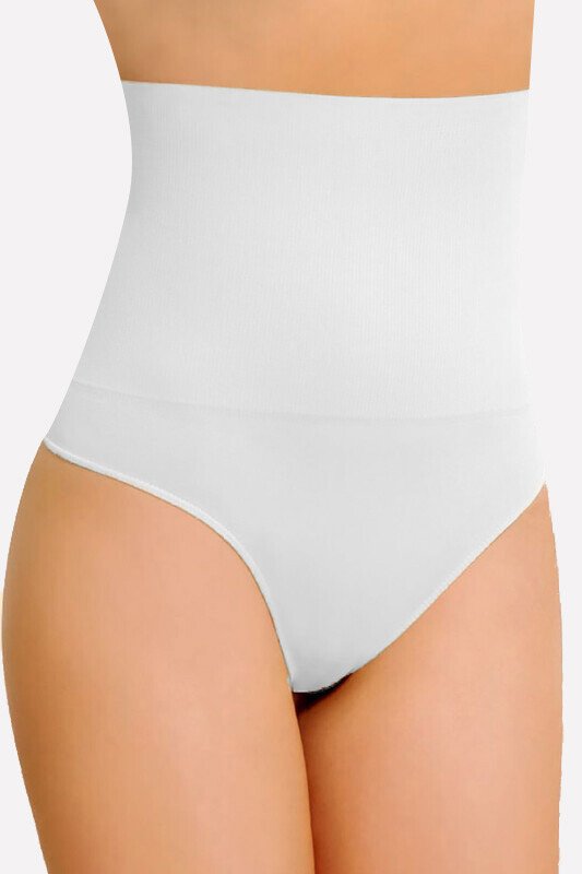Corset Modelator Damă cu Tanga,Alb