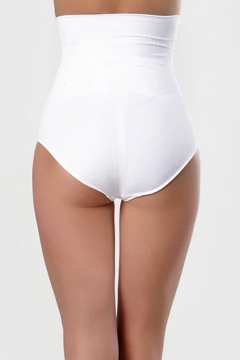 Corset Modelator Damă cu Chilot Clasic,Alb — imagine 2