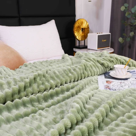 Pătură Pufoasă Cocolino 200 × 230 cm,Verde — imagine 2