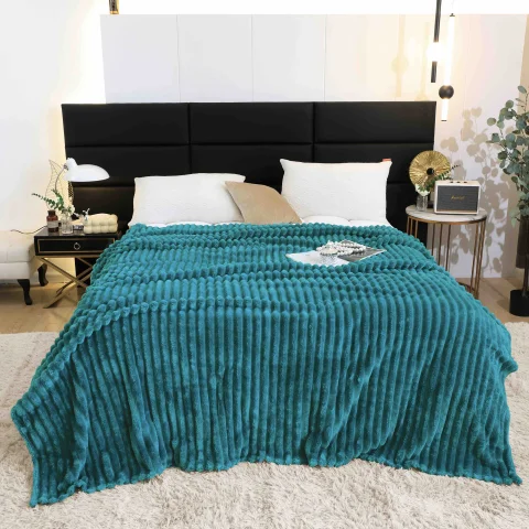 Pătură Pufoasă Cocolino 200 × 230 cm,Safir — imagine 2