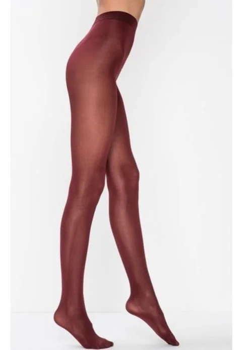 Dres Damă Penti Micro 70 DEN, Opac și Lucios, Bordo — imagine 2