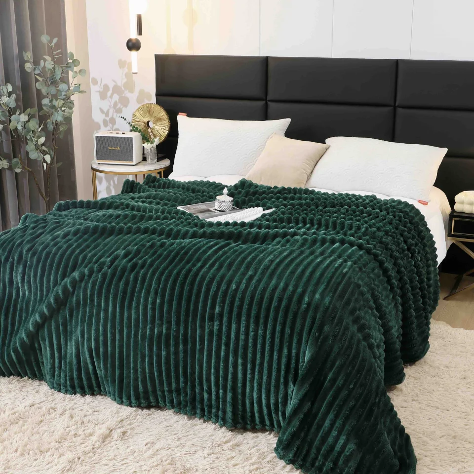 Pătură Pufoasă Cocolino 200 × 230 cm,Verde Inchis