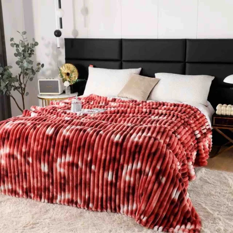 Pătură Pufoasă Cocolino 200 × 230 cm,Rosu — imagine 3
