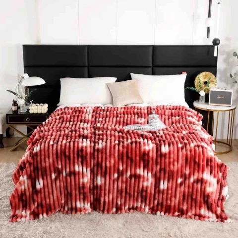 Pătură Pufoasă Cocolino 200 × 230 cm,Rosu — imagine 4
