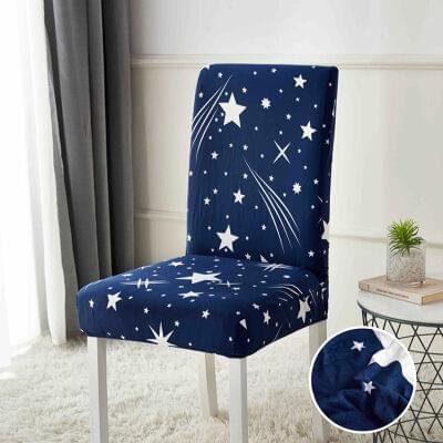 Huse Elastice pentru Scaune, Set 6 Piese, Bleumarin