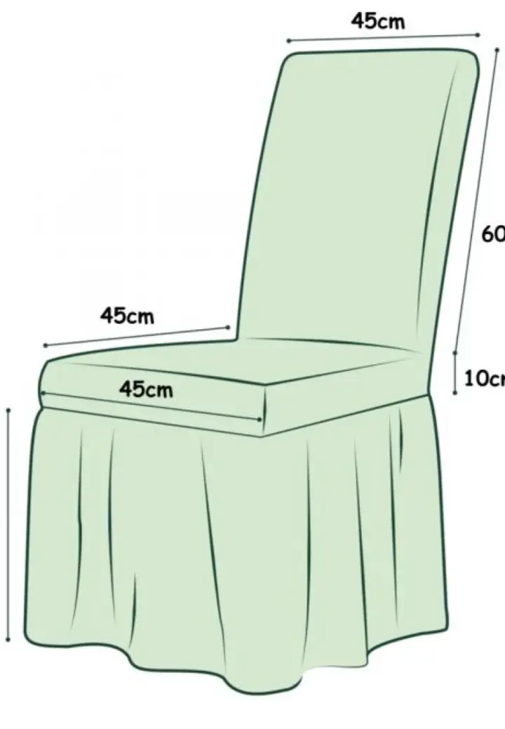 Set 6 Huse Creponate pentru Scaune cu Volănașe, Maro Elegant, Material Elastic