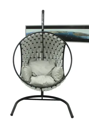 Leagăn Exterior Rotund din Poliester