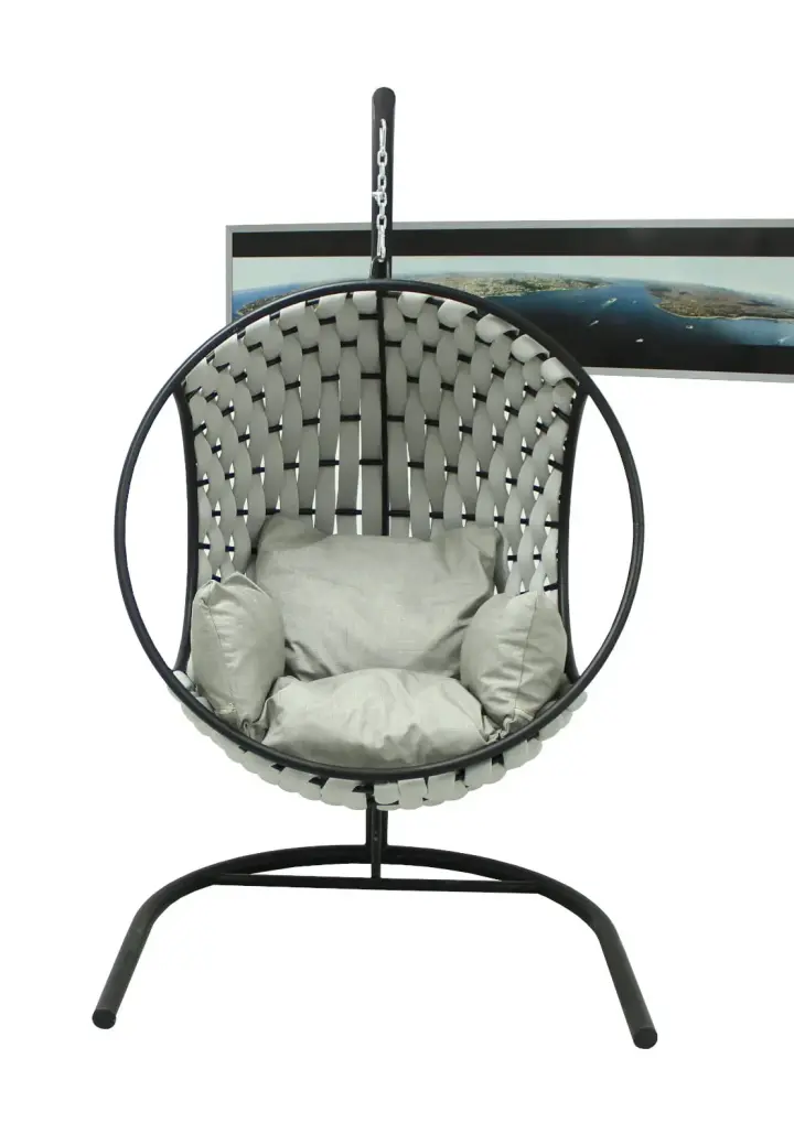 Leagăn Exterior Rotund din Poliester