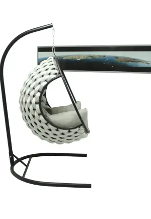 Leagăn Exterior Rotund din Poliester