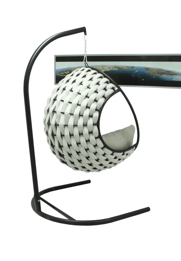 Leagăn Exterior Rotund din Poliester