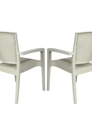 Set 4 Scaune Grădină Vega Crem