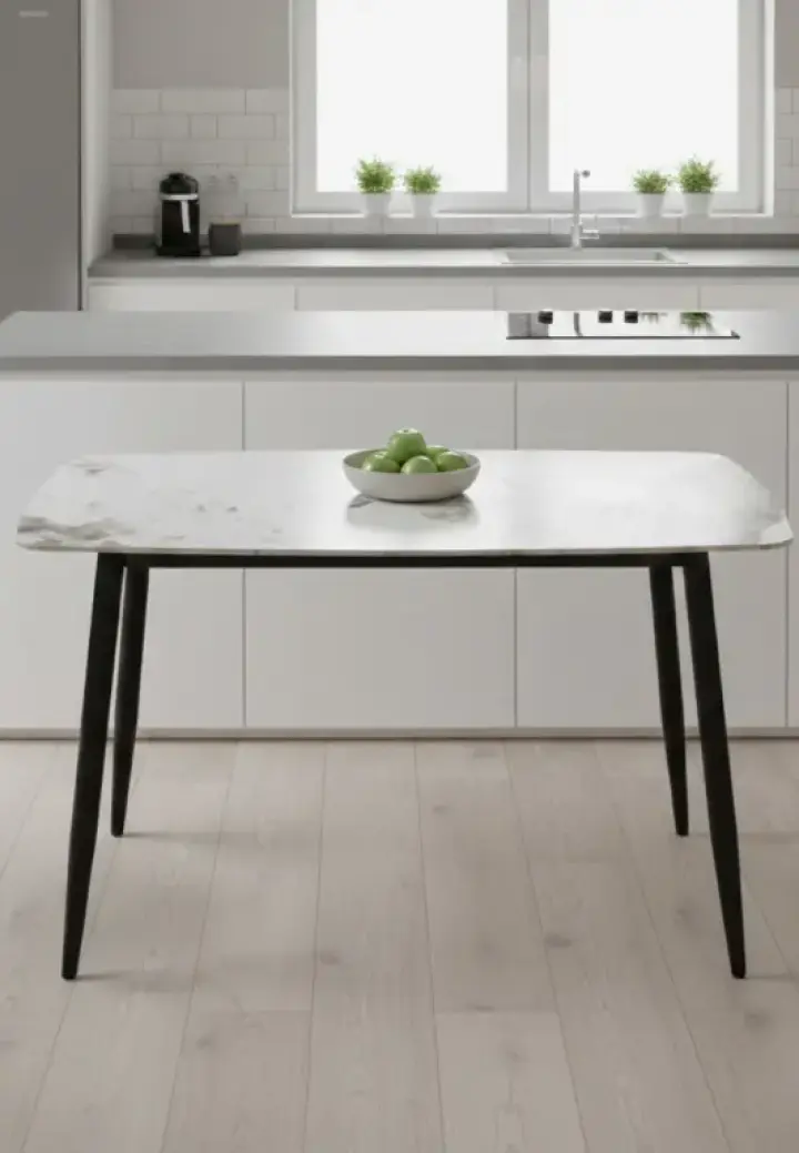 Masă Atlas cu Figură din Marmură