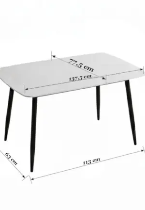 Masă Atlas cu Figură din Marmură