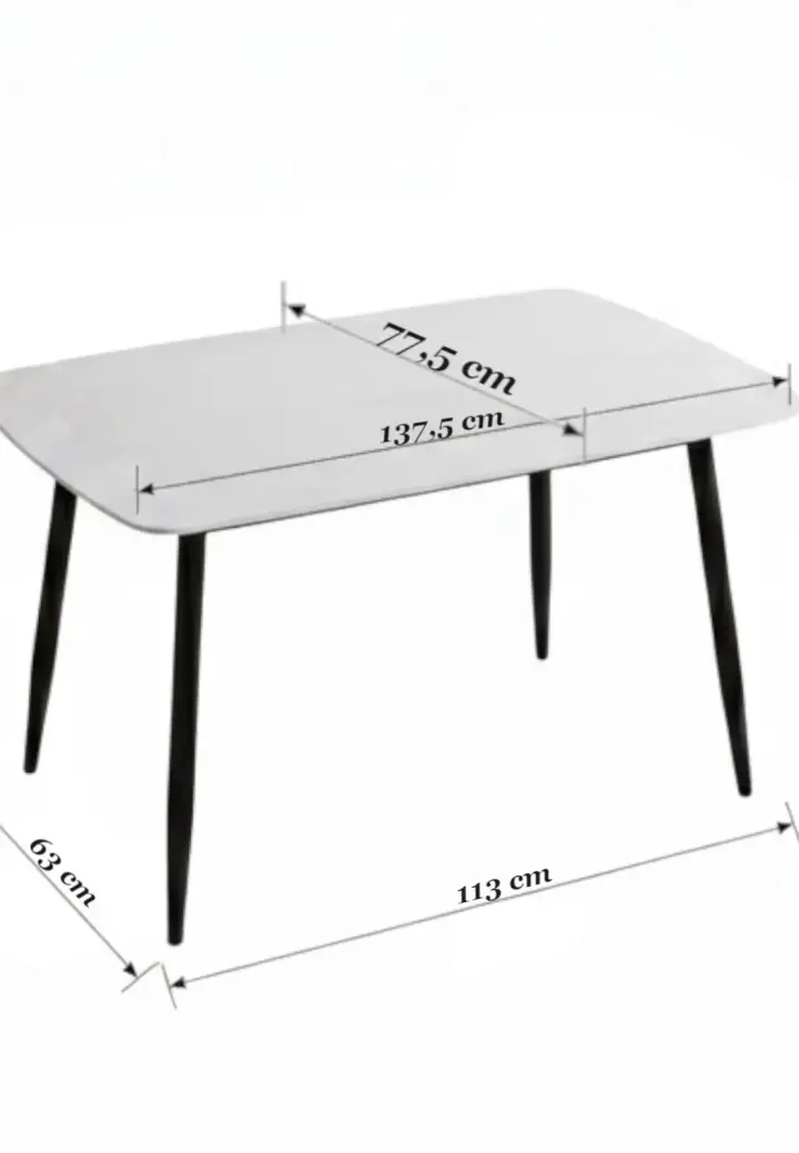 Masă Atlas Marble Gri