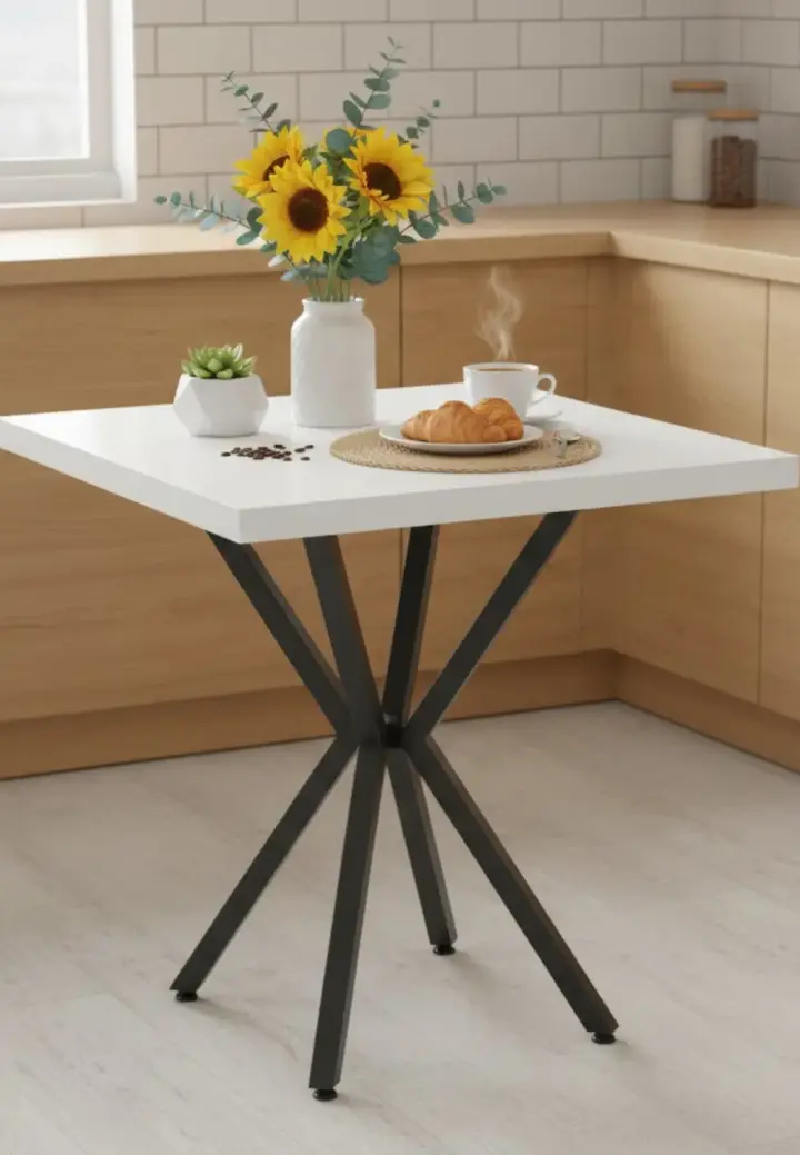 Masă Pătrată Artex Albă