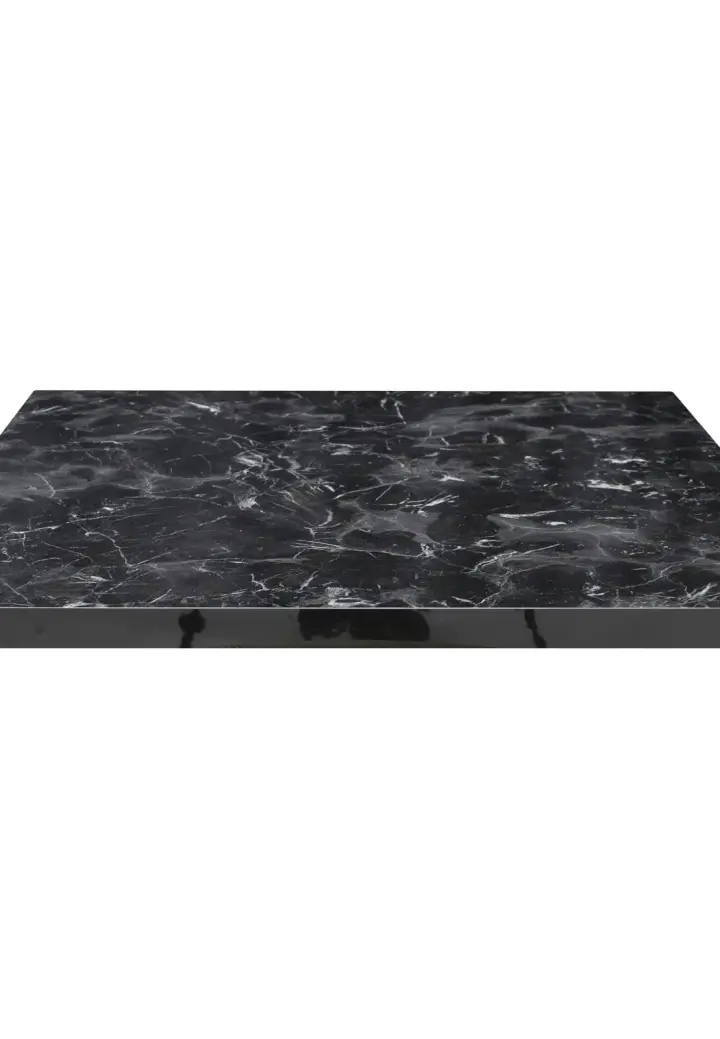 Masă Pătrată Artex Negru Marmorat