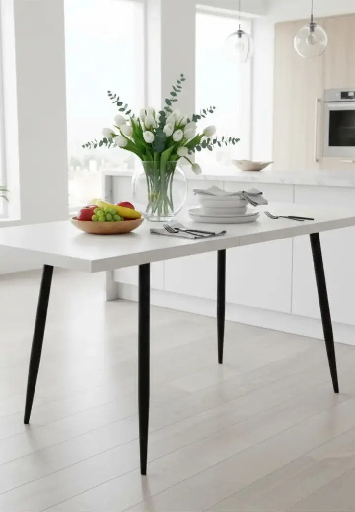 Masă extensibilă Lisabona Albă