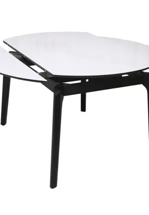 Masă Arhus Negru Rotundă Extensibilă