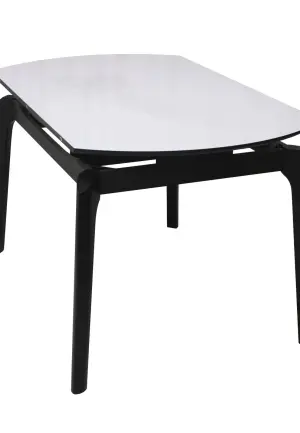 Masă Arhus Negru Rotundă Extensibilă