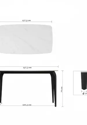 Masă Albă Kara Marble