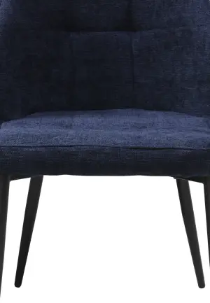 Scaun Velto Albastru din Material Textil