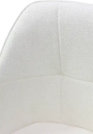 Scaun Velto Crem din Material Textil