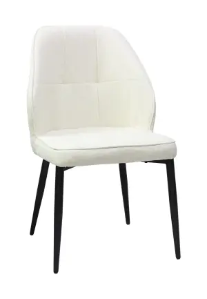 Scaun Velto Crem din Material Textil