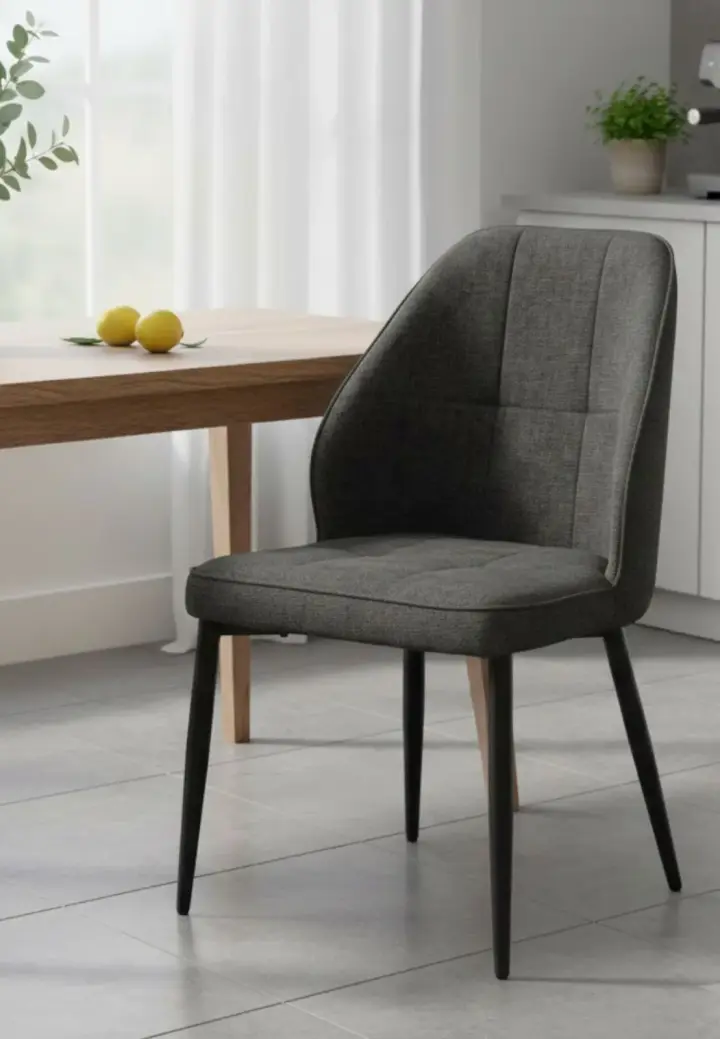 Scaun Velto Negru din Material Textil