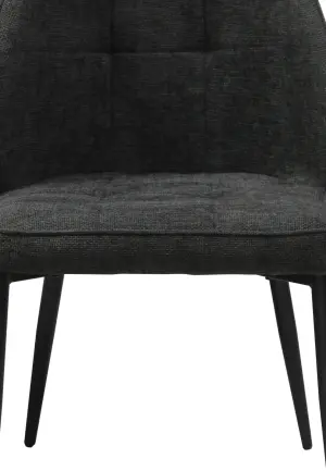 Scaun Velto Negru din Material Textil