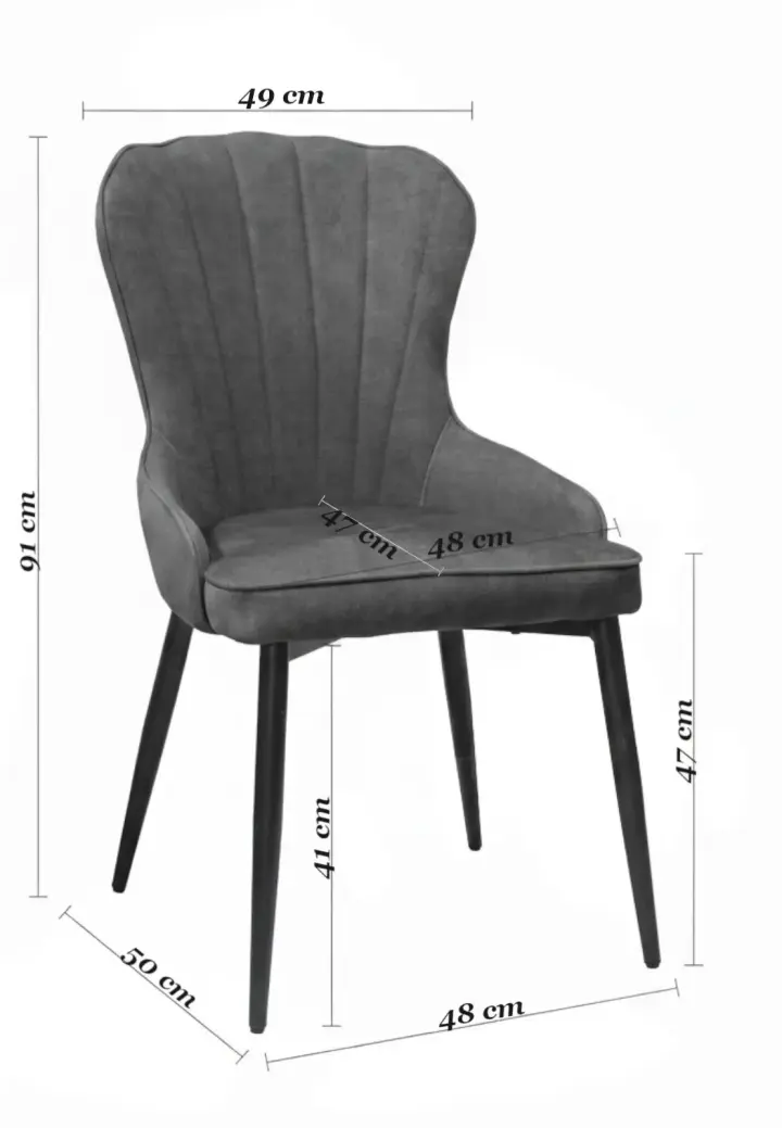 Scaun Linea Gri Catifea Babyface