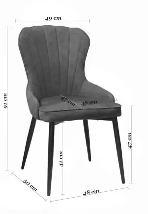 Scaun Linea Crem Catifea Babyface