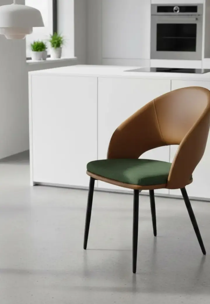 Scaun Magnus Maro Verde Piele Ecologică, Textil