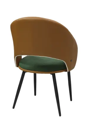 Scaun Magnus Maro Verde Piele Ecologică, Textil