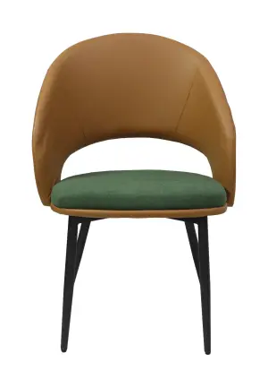 Scaun Magnus Maro Verde Piele Ecologică, Textil