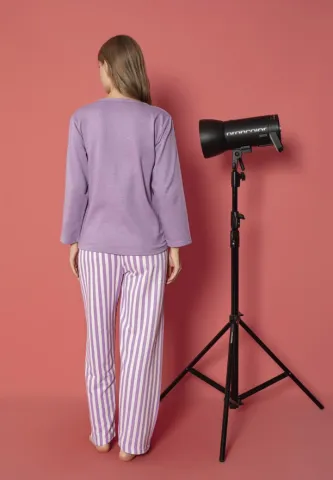 Pijama damă mâneci lungi pentru relaxare – Lovely hover