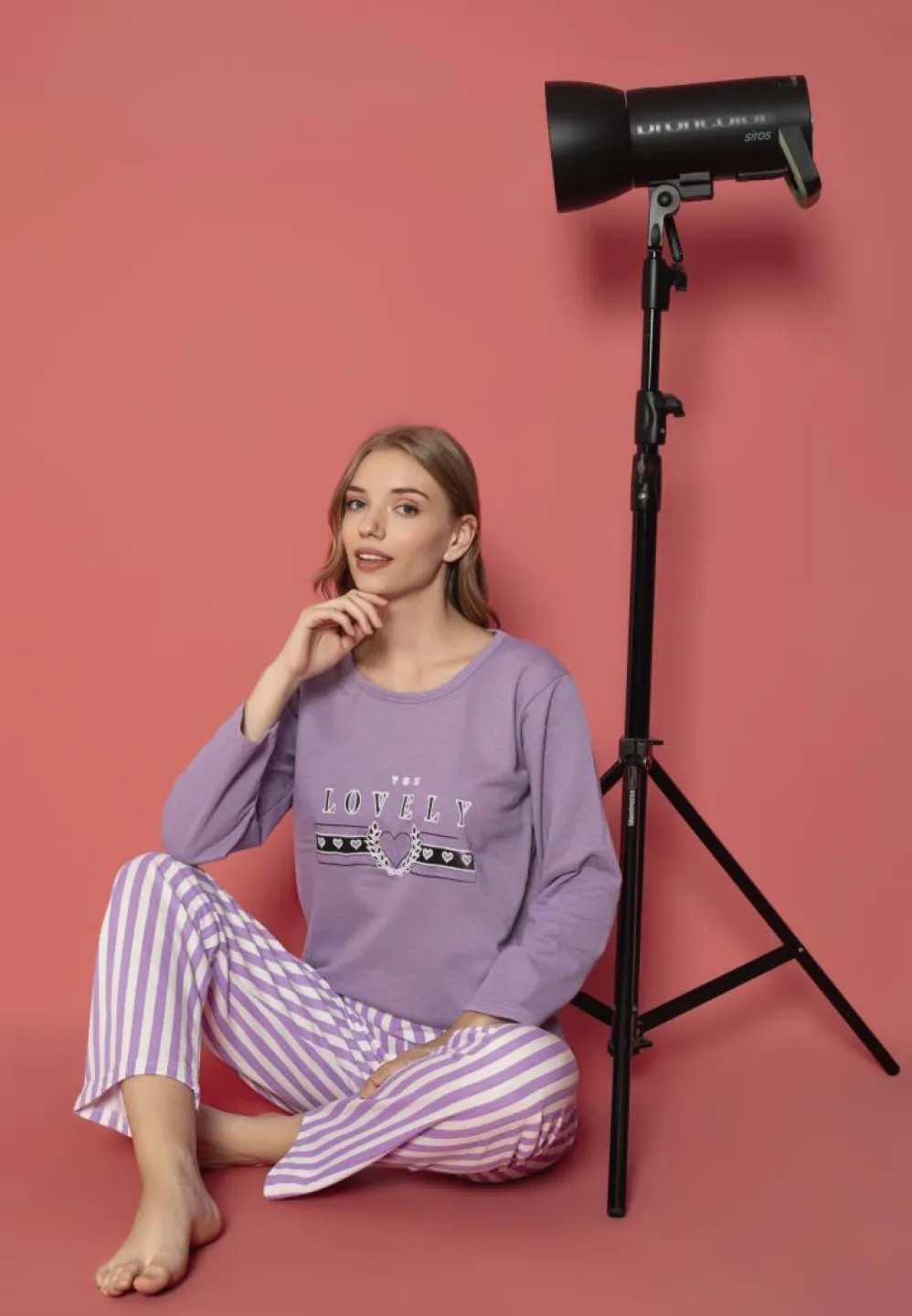 Pijama damă mâneci lungi pentru relaxare – Lovely - 3