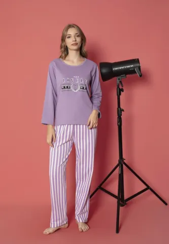 Pijama damă mâneci lungi pentru relaxare – Lovely