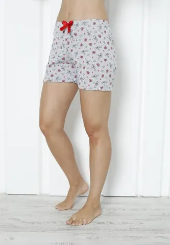 Pantalon Damă Casual – Bumbac, Inimi Roșii, Perfect pentru Acasă