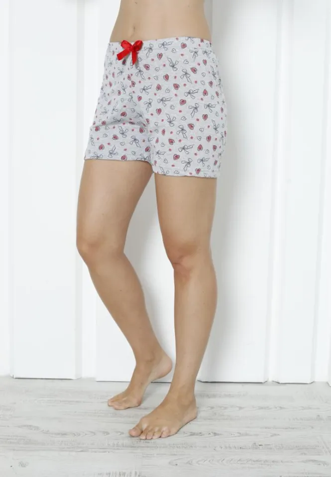 Pantalon Damă Casual – Bumbac, Inimi Roșii, Perfect pentru Acasă