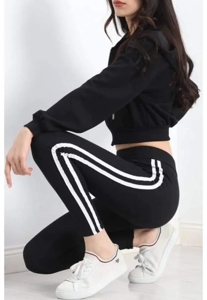 Colanți Damă Călduroși – Design Elegant cu Dungi