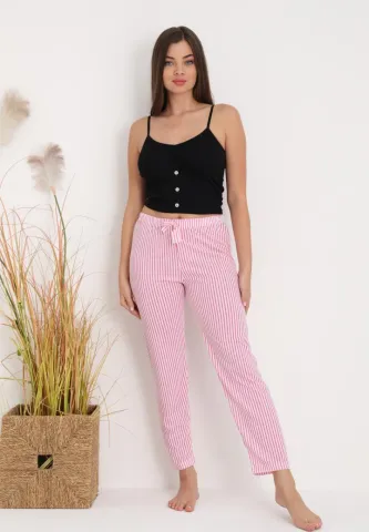 Pantaloni Damă lejeri – Design Modern cu Dungi