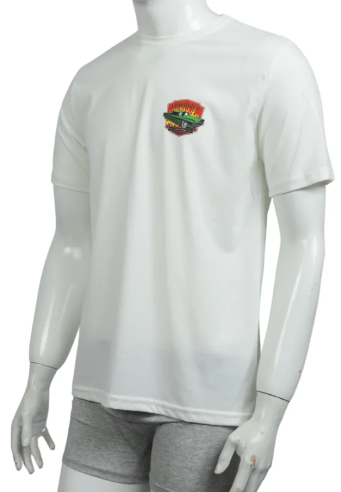 Tricou bărbat – design Lowrider, alb clasic