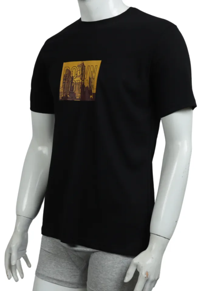 Tricou bărbat – design Down Town, culoare negru
