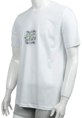 Tricou bărbat – design Best Way, culoare alb clasic