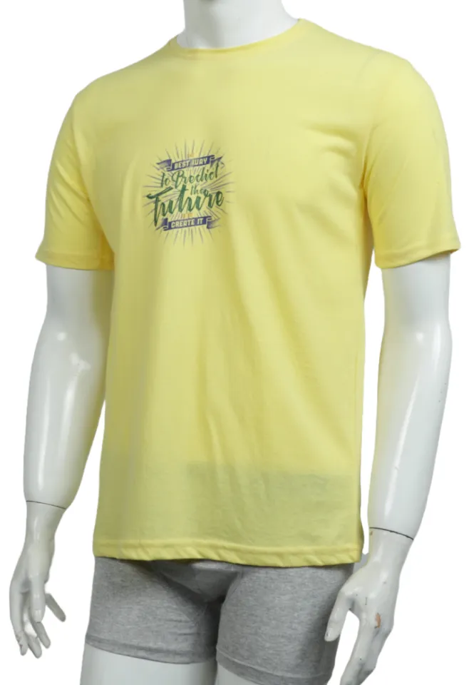 Tricou bărbat – design Best Way, culoare galben vibrant