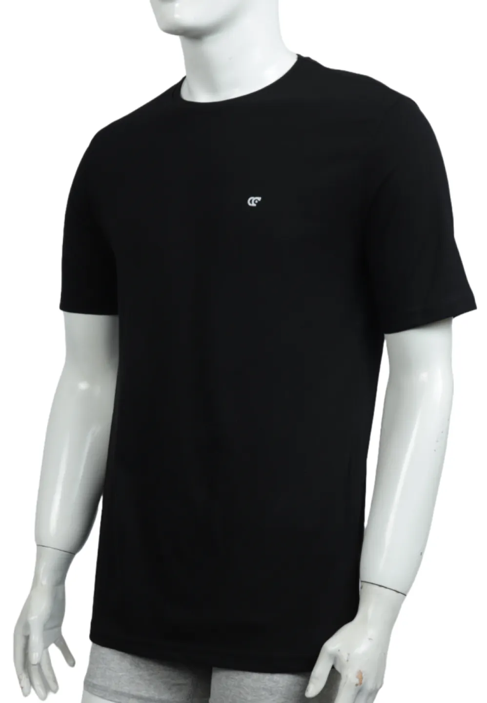 Tricou bărbat – design Basic, culoare negru clasic - 1