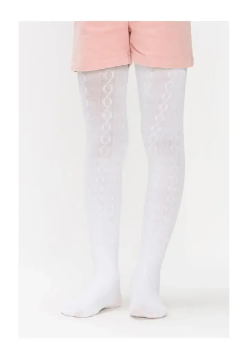 Dres Fete Karina Bumbac Tricotat – Alb Penti - 2