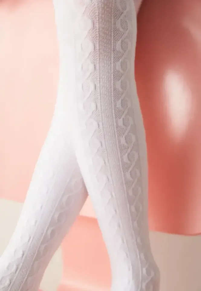 Dres Fete Karina Bumbac Tricotat – Alb Penti